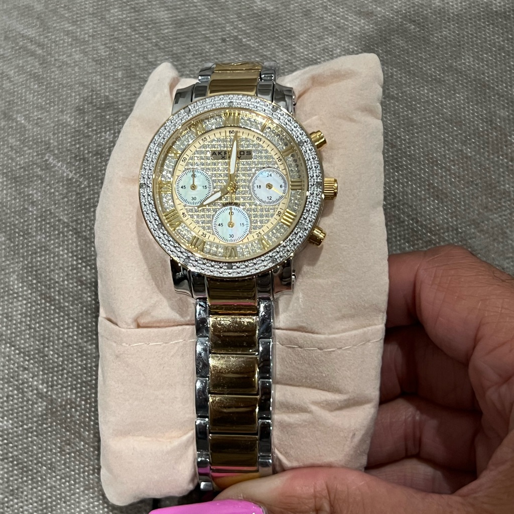 Akribos Two-Tone Watch
